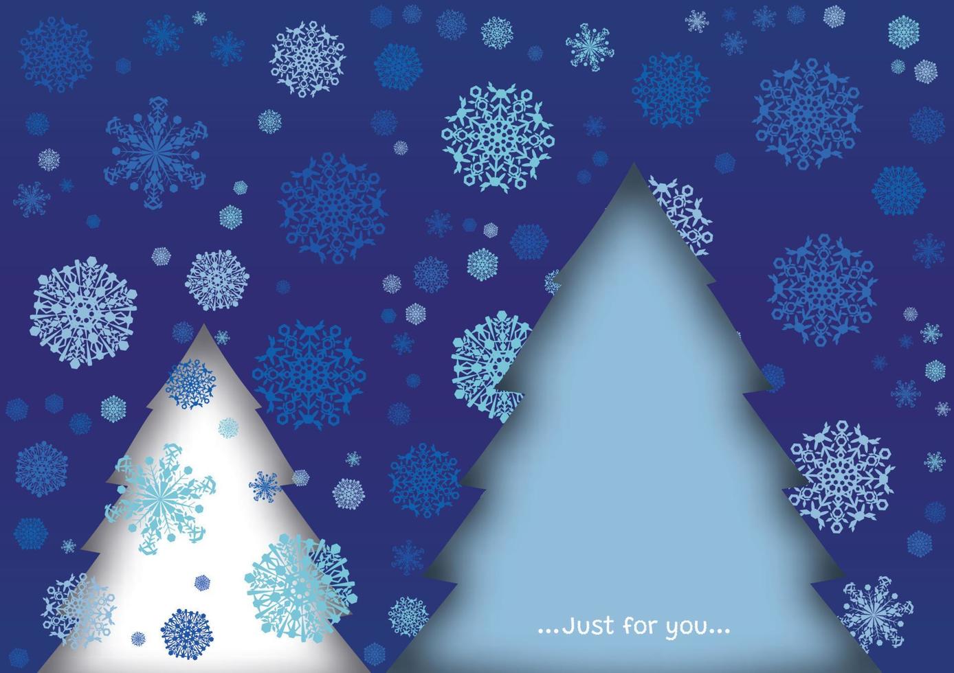 Vector abstract, Pattern snowflakes on dark blue background. vector illustration.