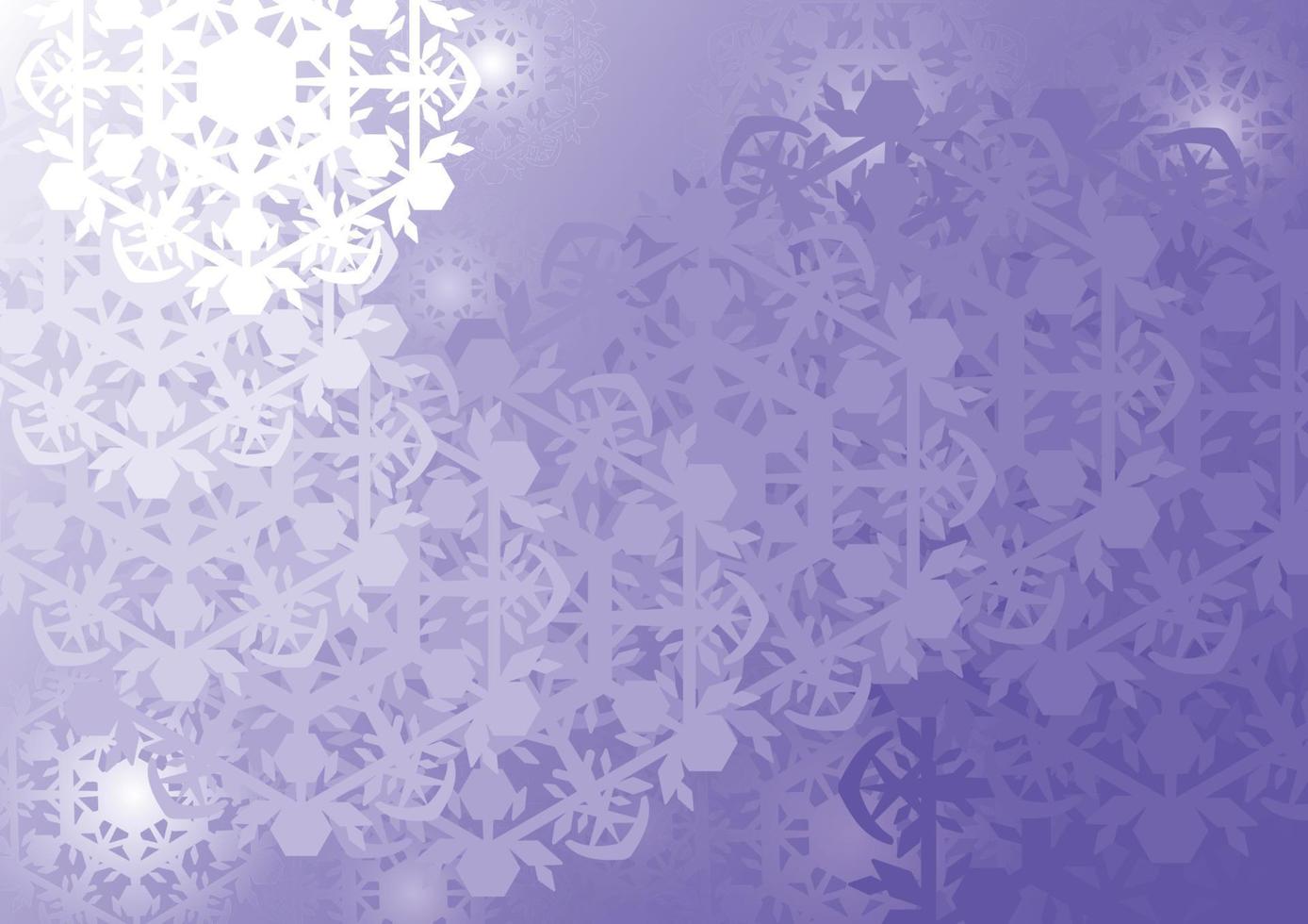 fondo abstracto, capa de copos de nieve cortados en papel. ilustración vectorial vector