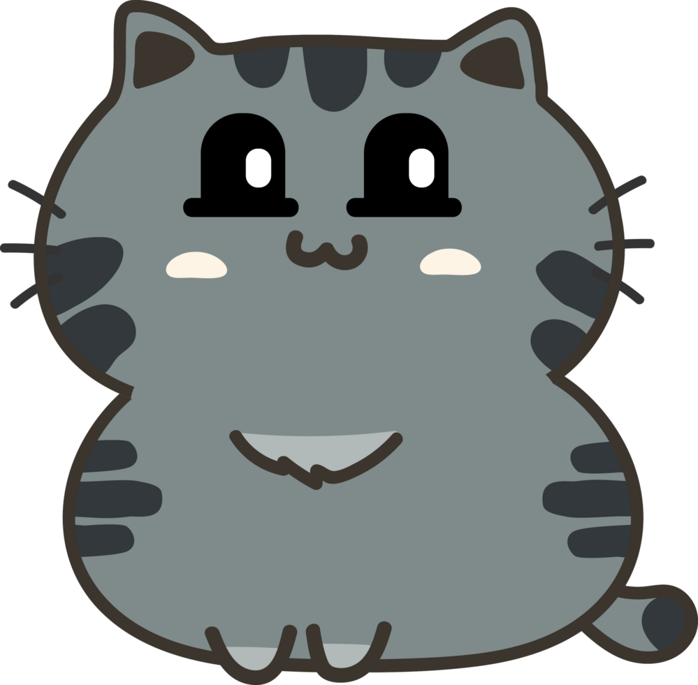 gatto cartone animato personaggio ritagliare png