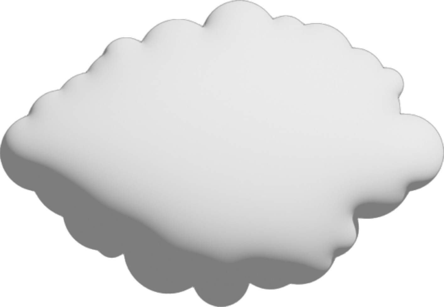 Symbol zum Ausschneiden der weißen Wolke png