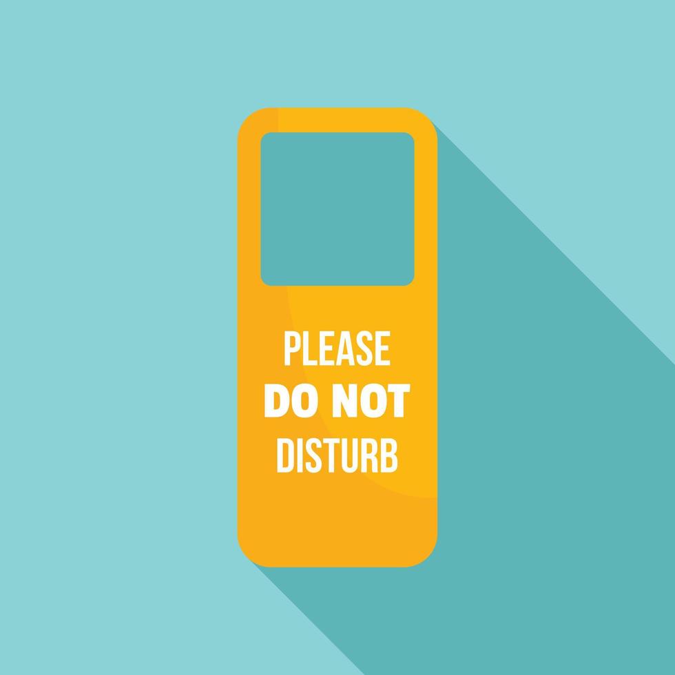 Door hanger tag icon, flat style vector