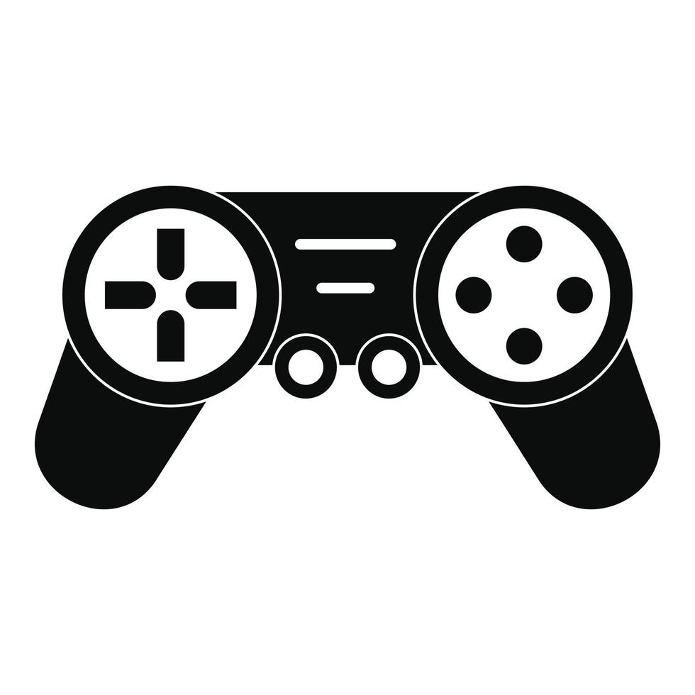 Joystick drone control icon, simple style vector