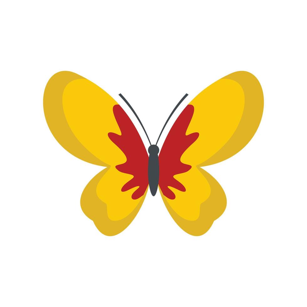 hermoso icono de mariposa, estilo plano. vector