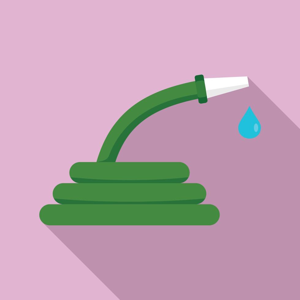 Water hose icon, flat style vector