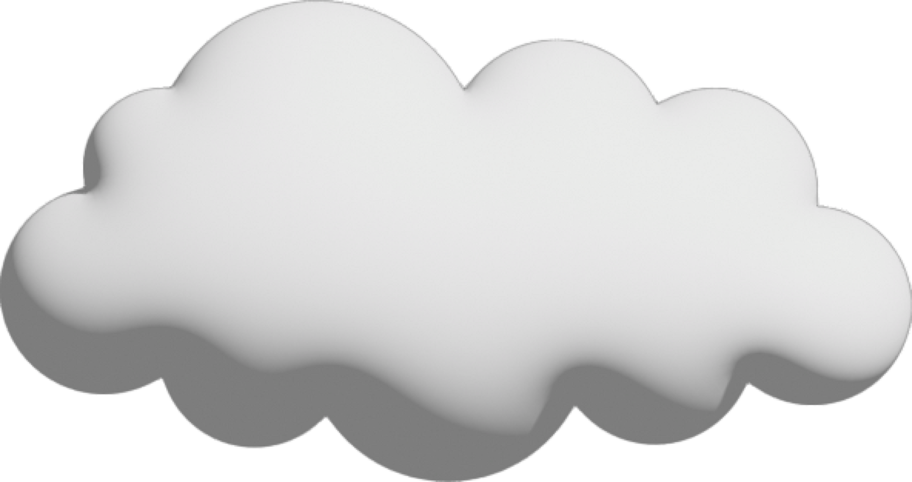 White cloud Crop-out Icon png