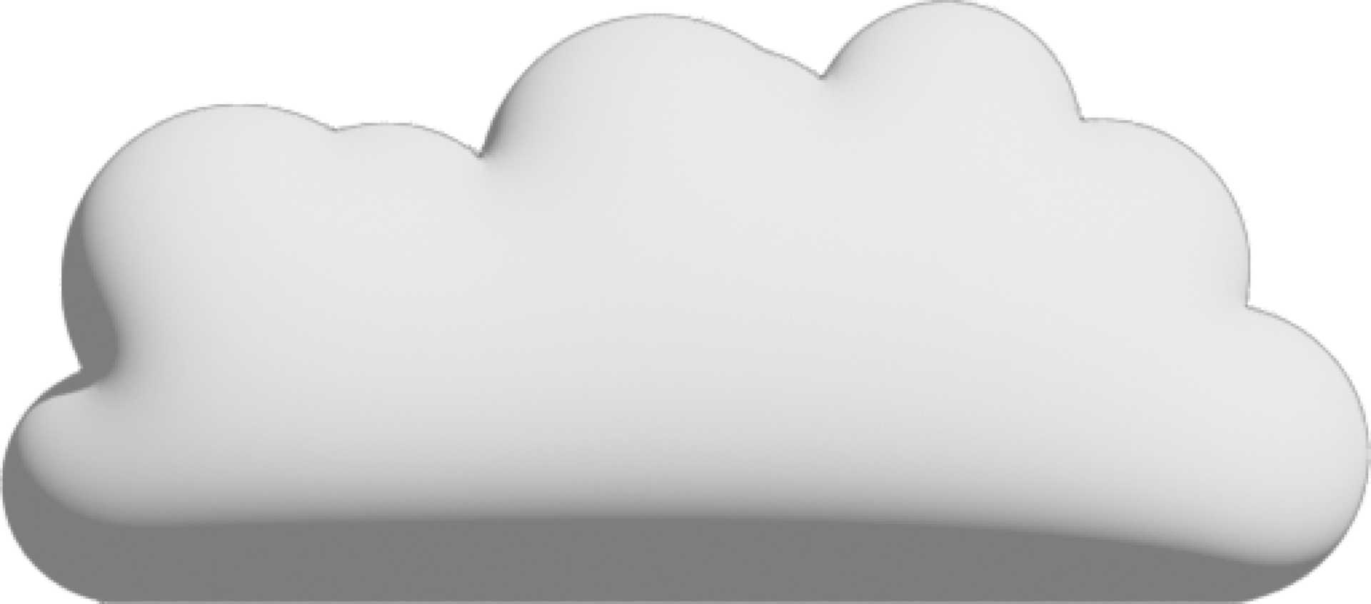 White cloud Crop-out Icon png