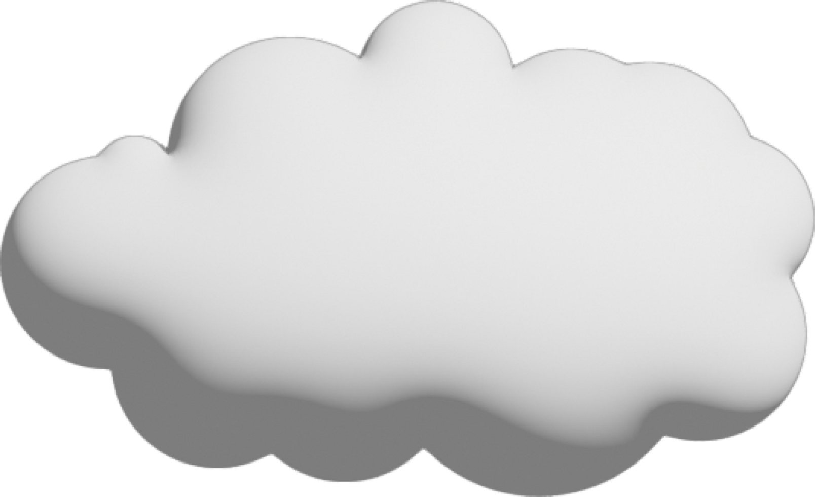 White cloud Crop-out Icon png