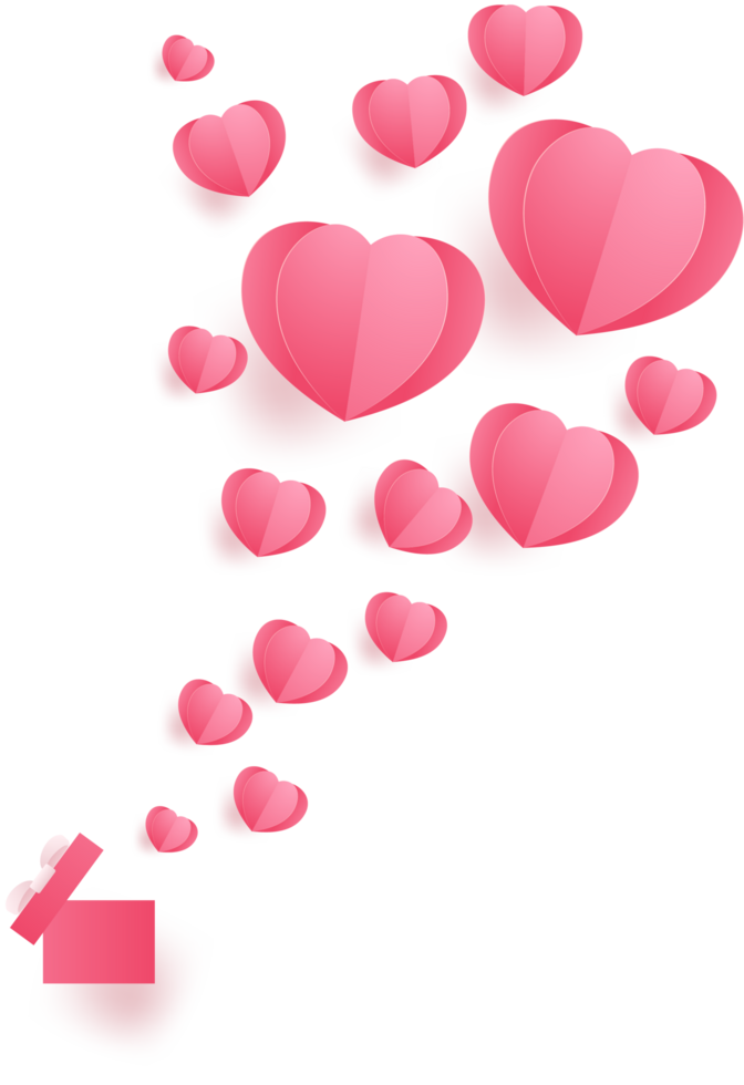Love valentines crop-out design png