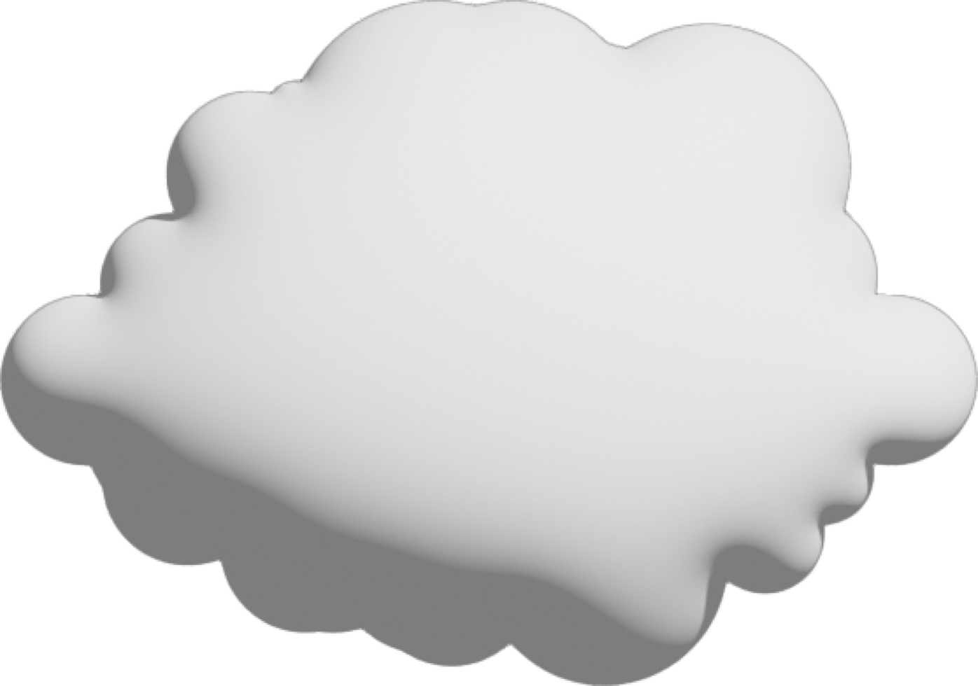 White cloud Crop-out Icon png