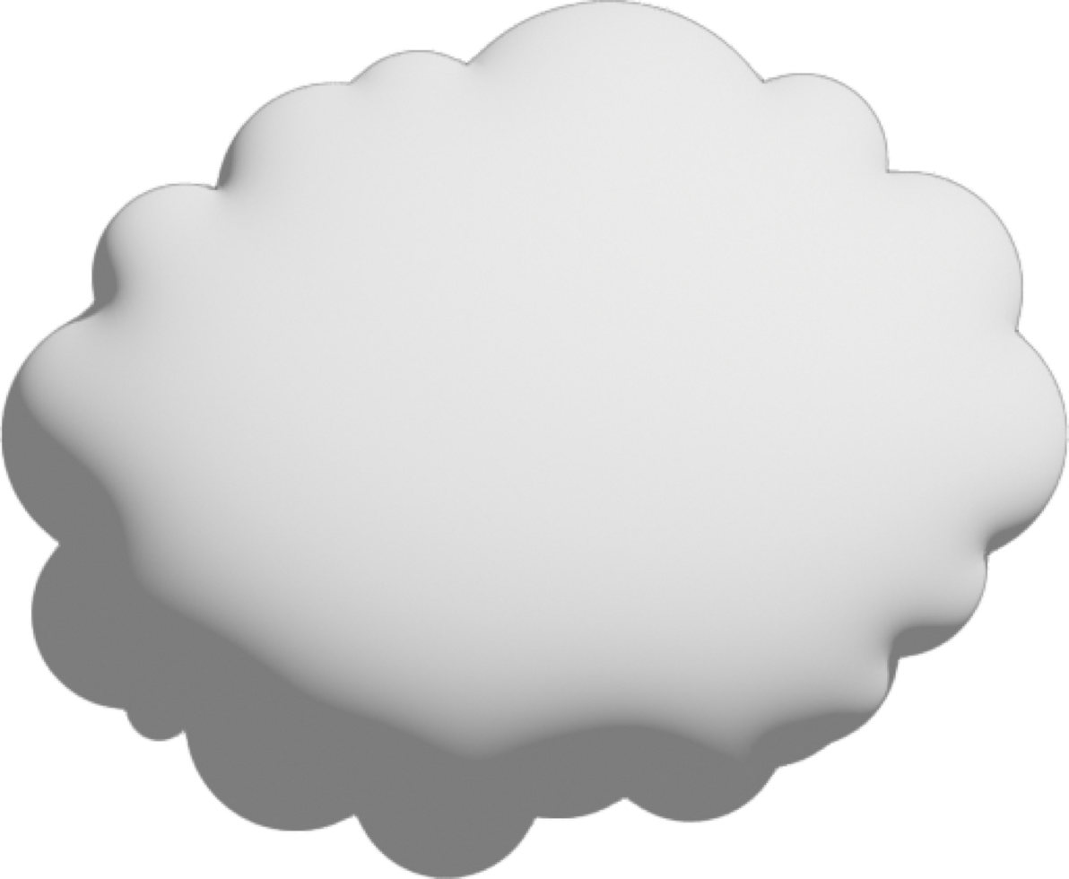 Symbol zum Ausschneiden der weißen Wolke png