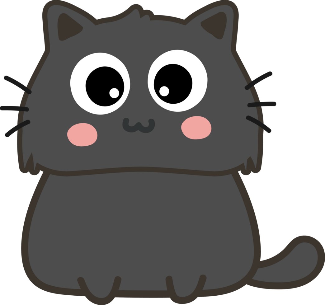 recorte de personaje de dibujos animados de gato png