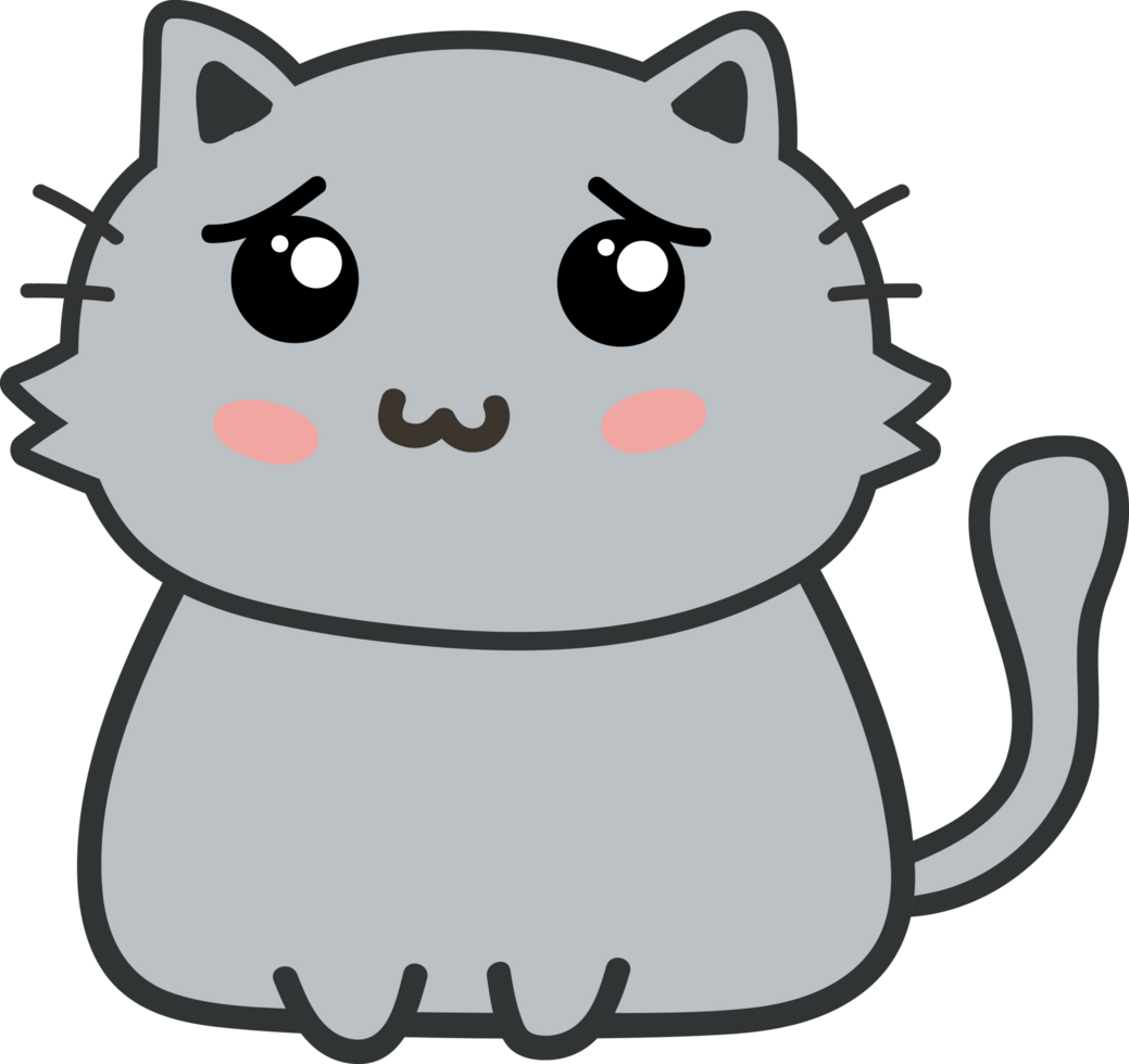 recorte de personaje de dibujos animados de gato png