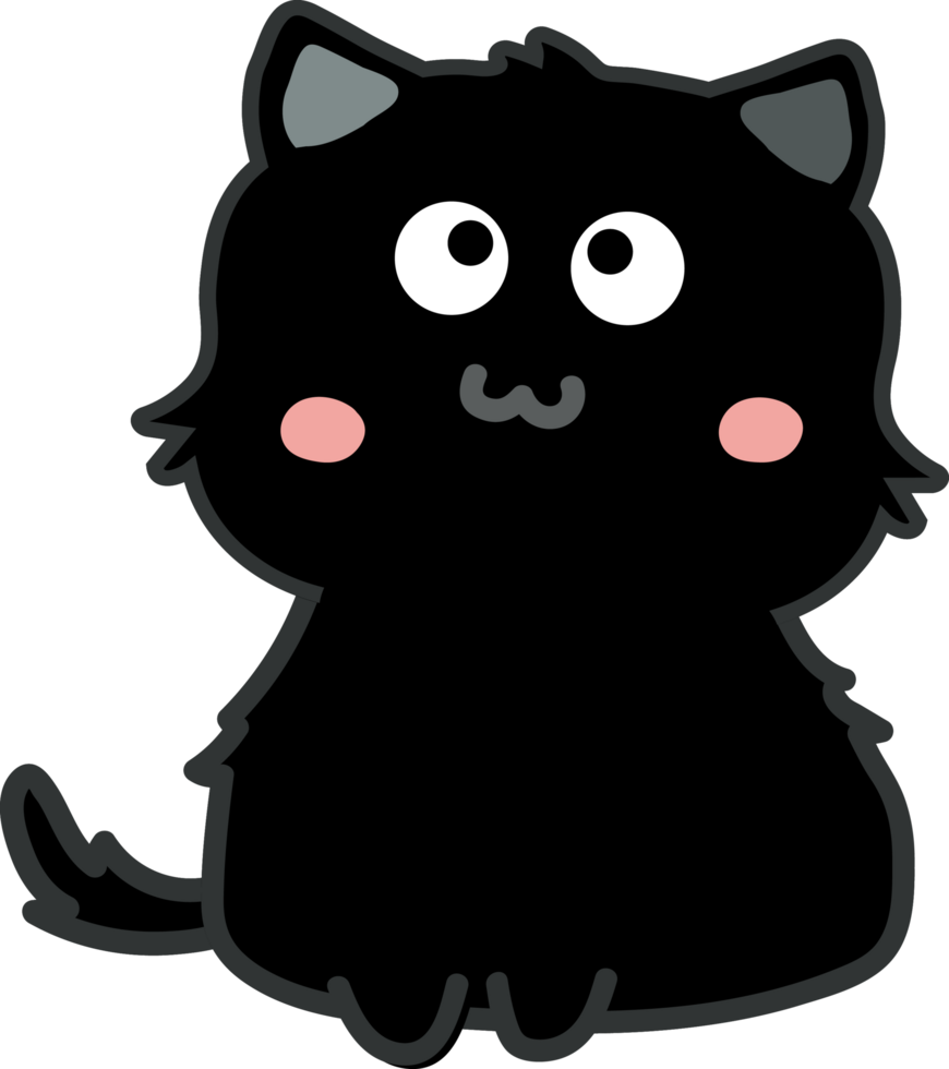 recorte de personaje de dibujos animados de gato png