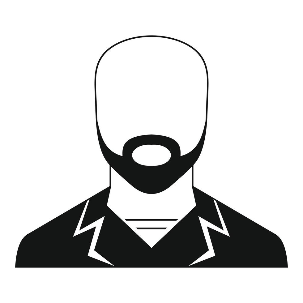 Man avatar icon vector simple