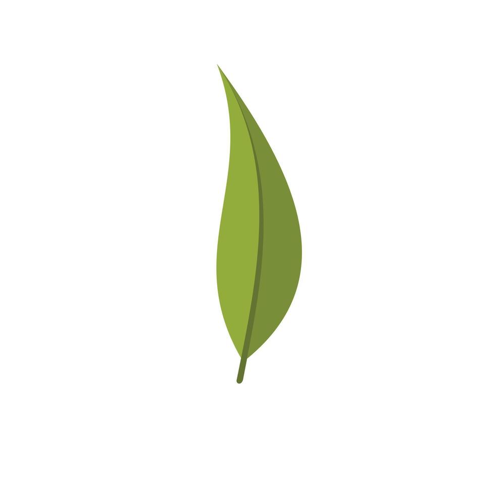 Garnet leaf icon, flat style vector