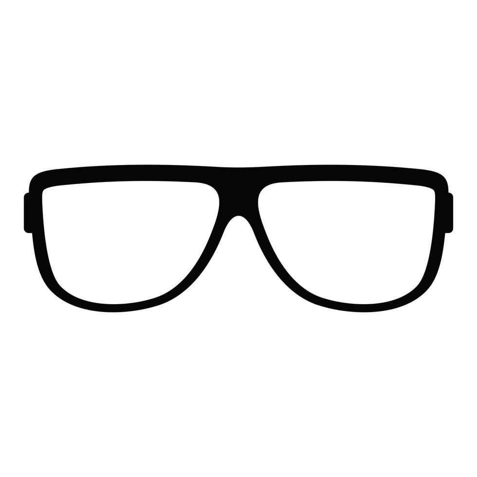 Eyeglasses without diopters icon, simple style. vector
