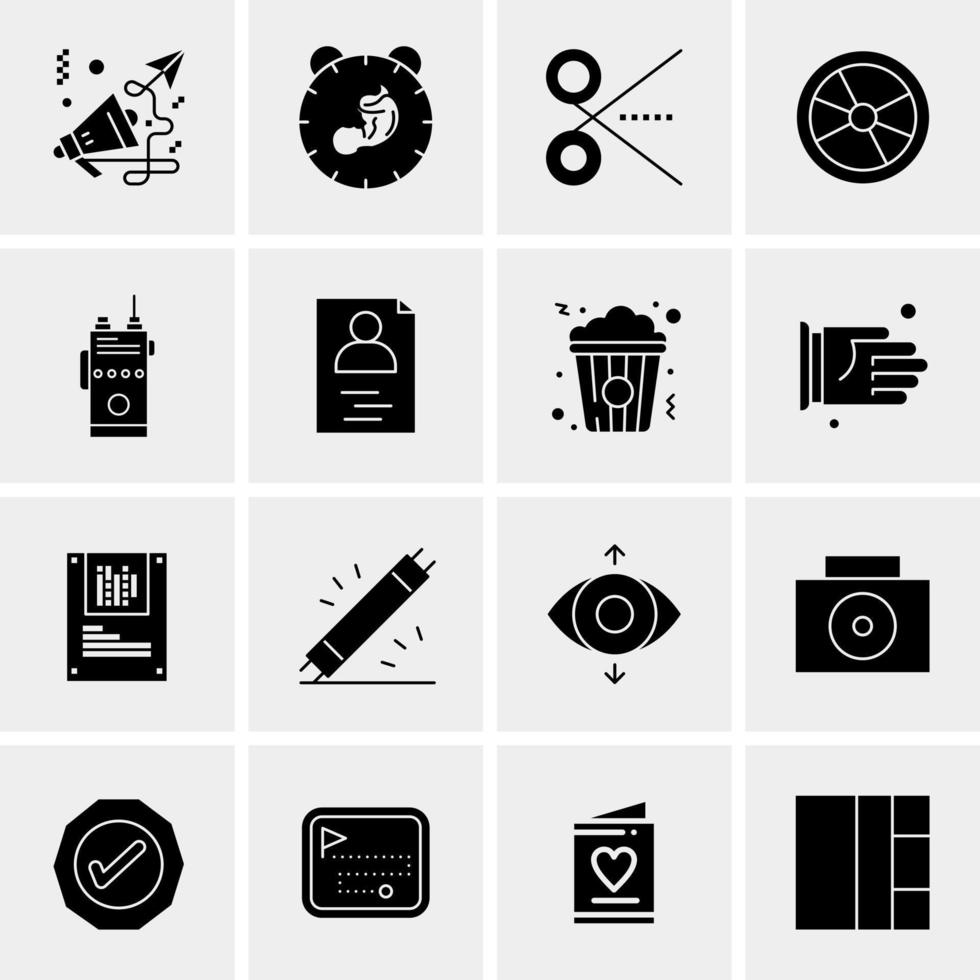 16 Universal Business Icons Vector Creative Icon Illustration to use in web and Mobile Related project