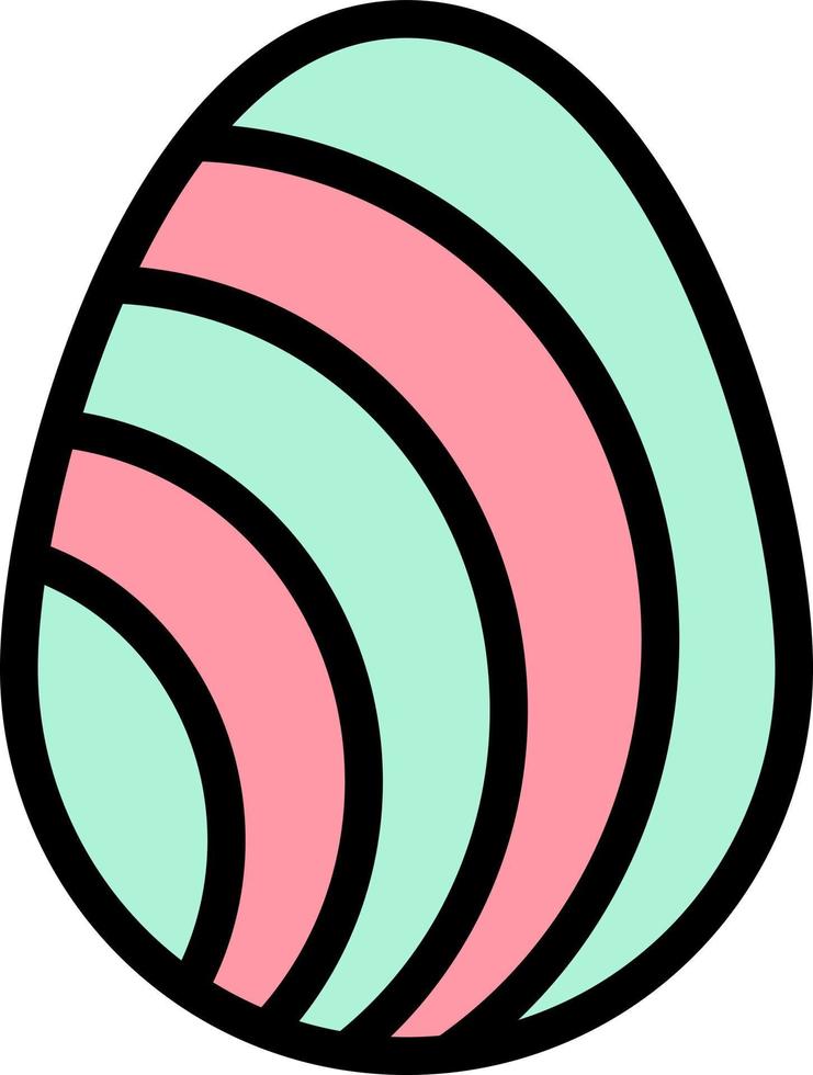 Egg Easter Nature Spring Business Logo Template Flat Color vector