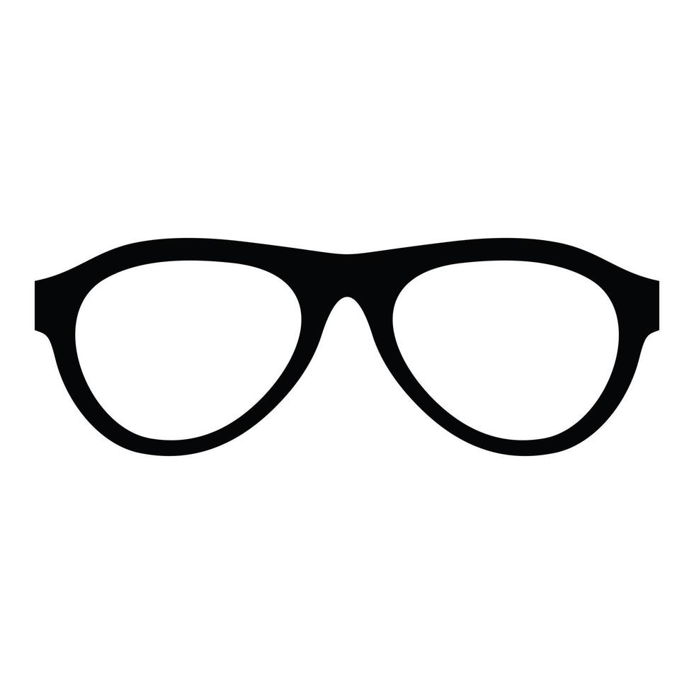 Myopic glasses icon, simple style. vector