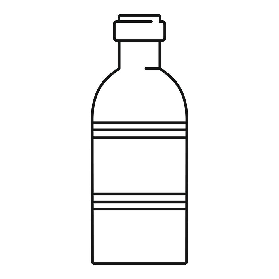 icono de botella de tomate, estilo de contorno vector