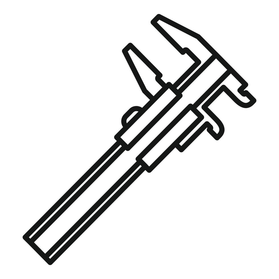 Calipers icon, outline style vector