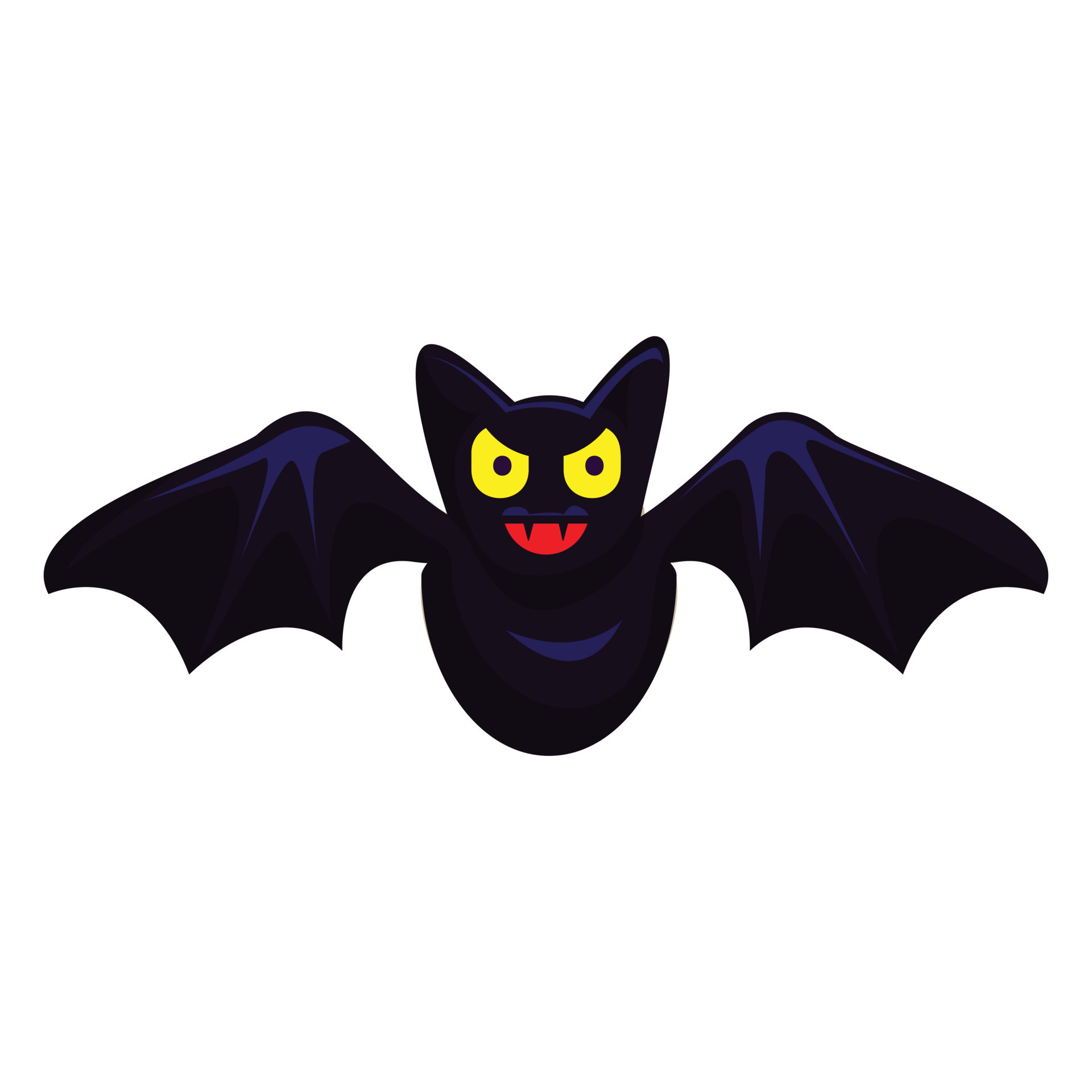Fly bat icon, cartoon style 14426628 Vector Art at Vecteezy