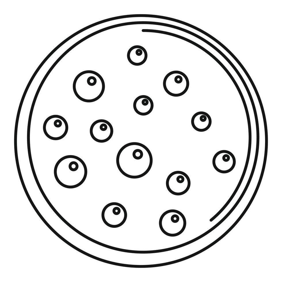 Sweet biscuit icon, outline style vector