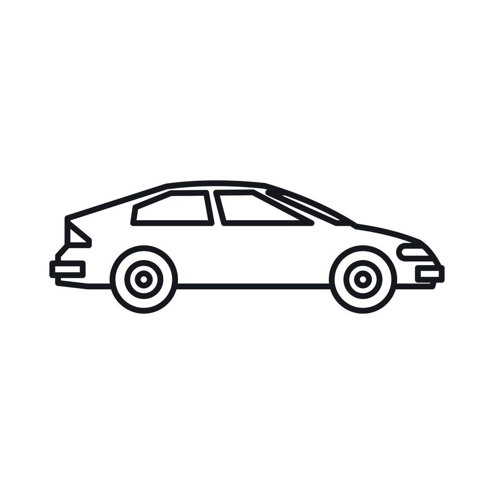 Car icon, outline style vector