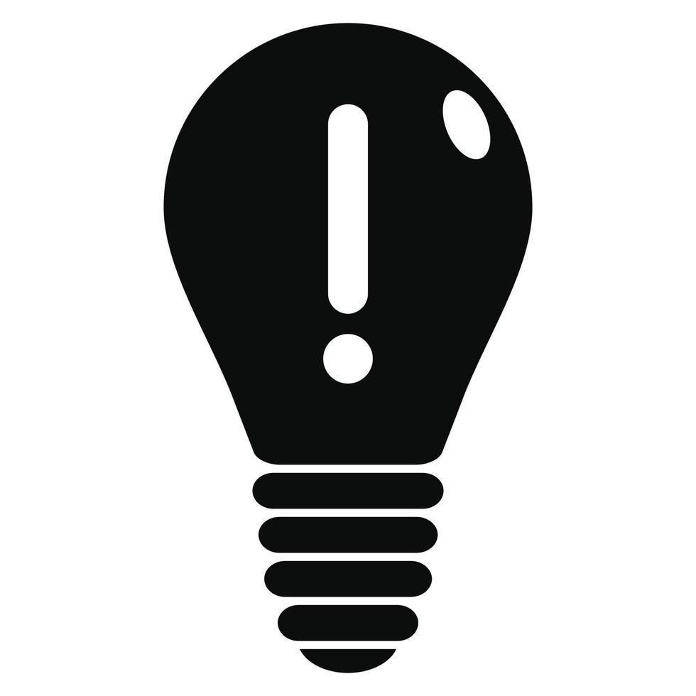 Innovation idea bulb icon, simple style vector