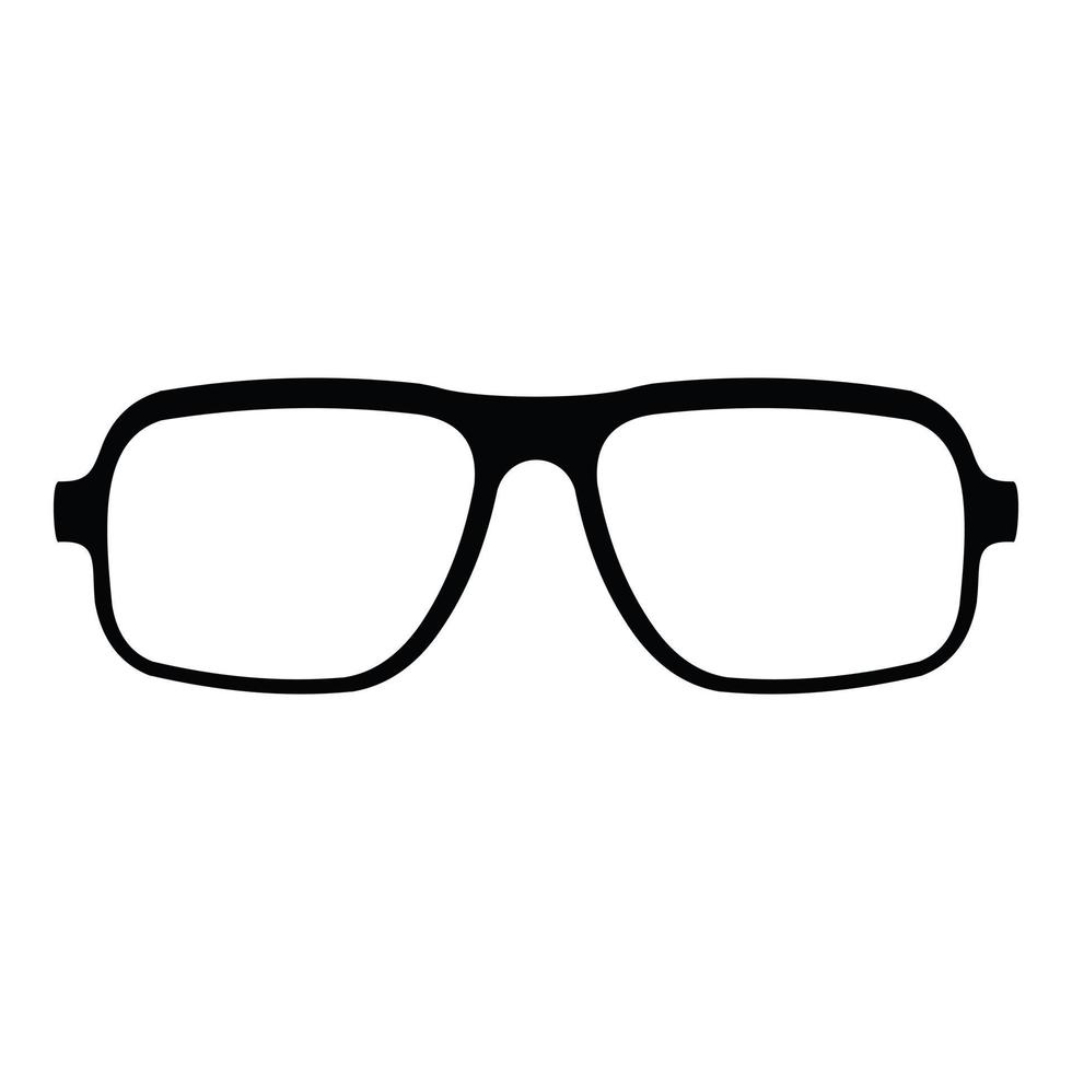 icono de anteojos accesorios, estilo simple. vector