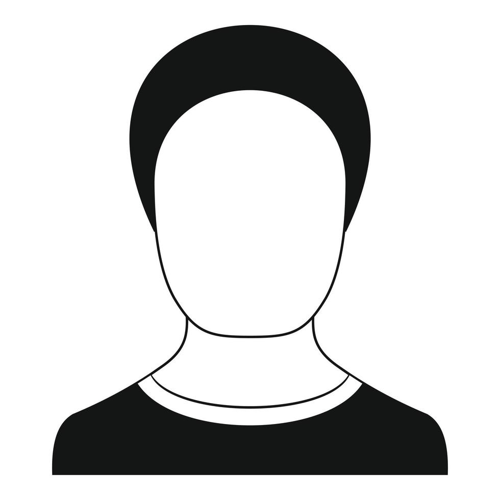 Man avatar icon vector simple