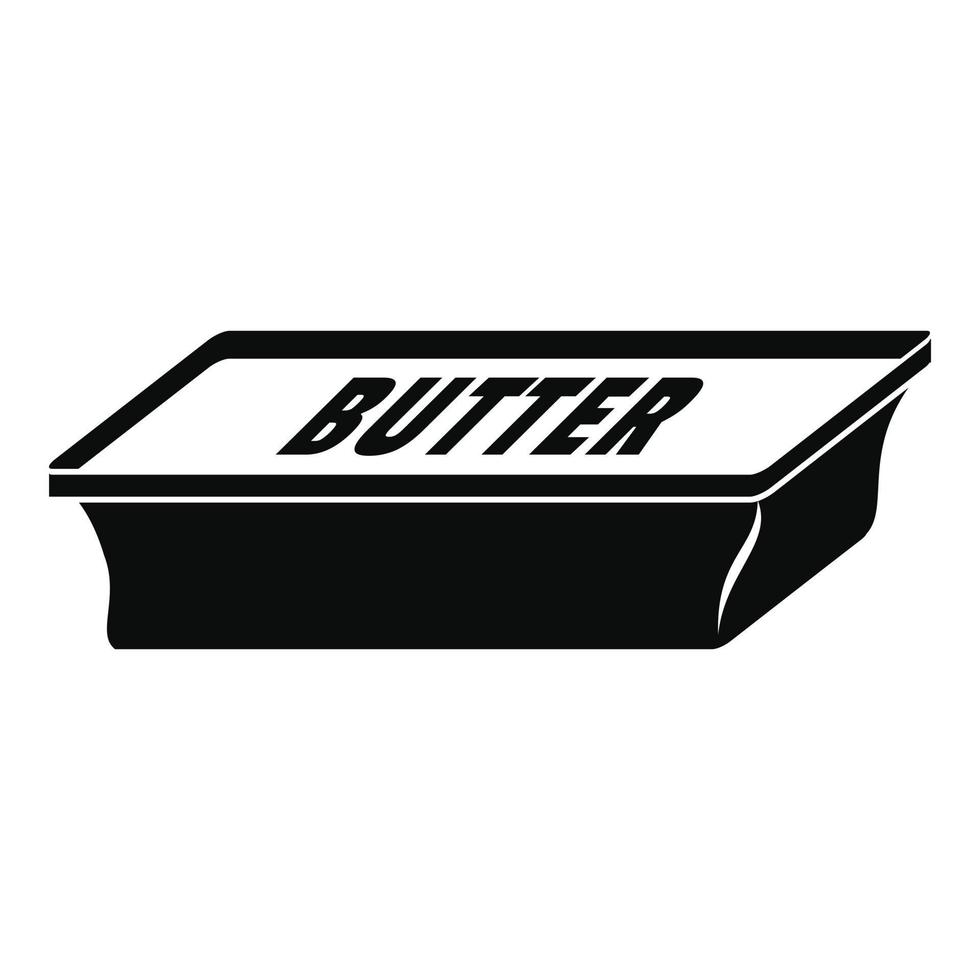 New butter pack icon, simple style vector