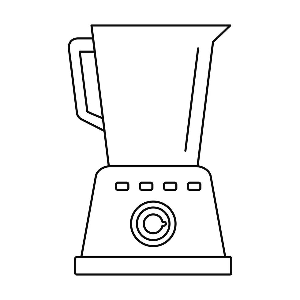 Kitchen blender icon, outline style vector