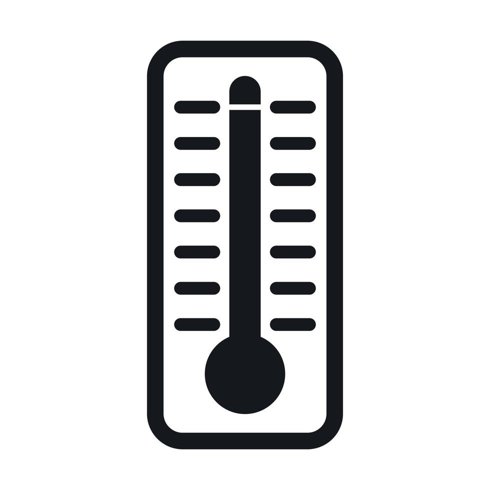 termómetro indica icono de temperatura alta vector