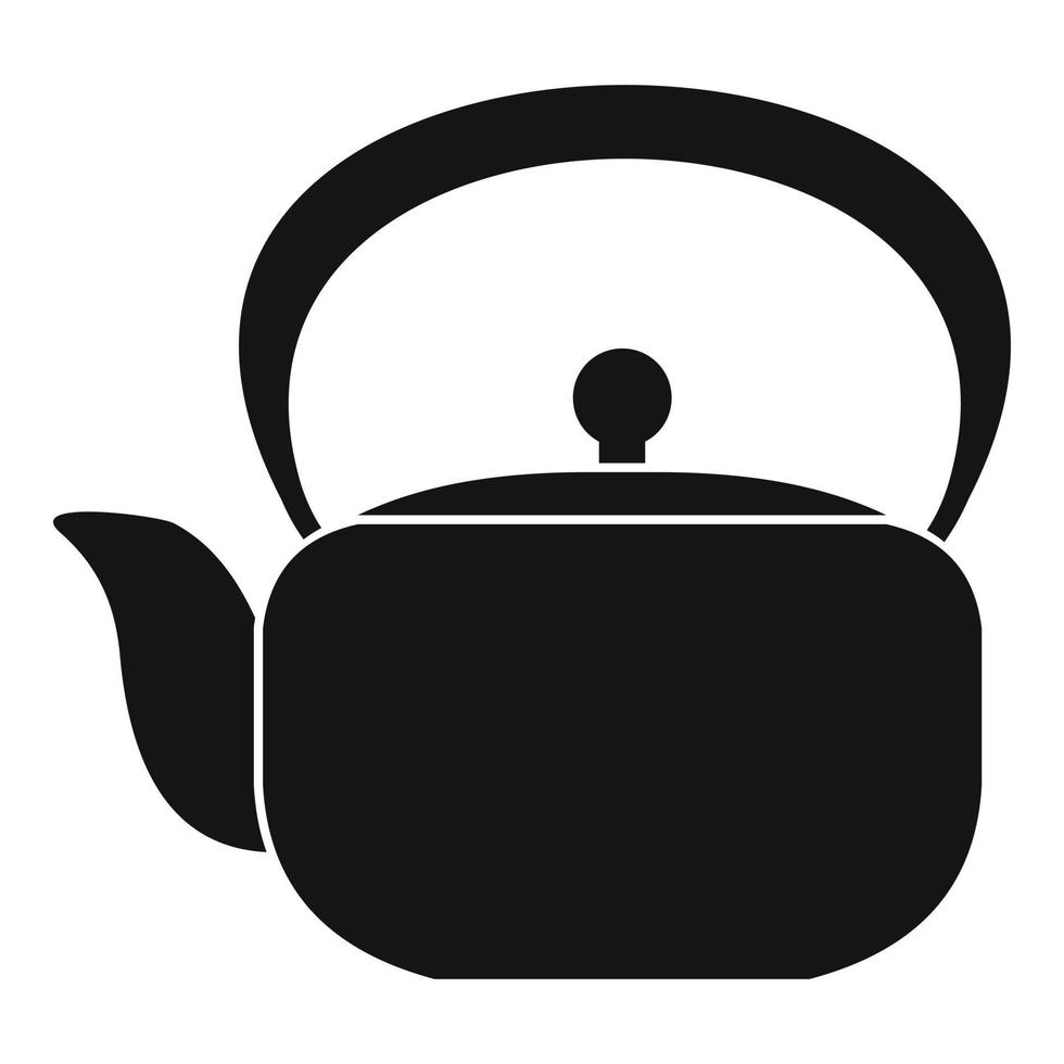 Chinese teapot icon, simple style 14426931 Vector Art at Vecteezy
