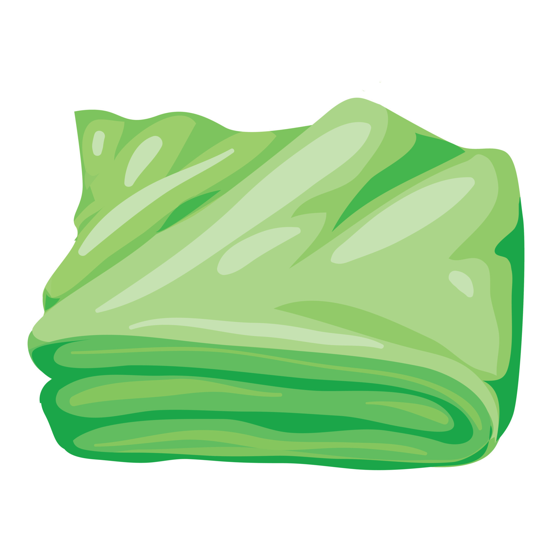 Green bath towel icon, cartoon style 14426948 Vector Art at Vecteezy