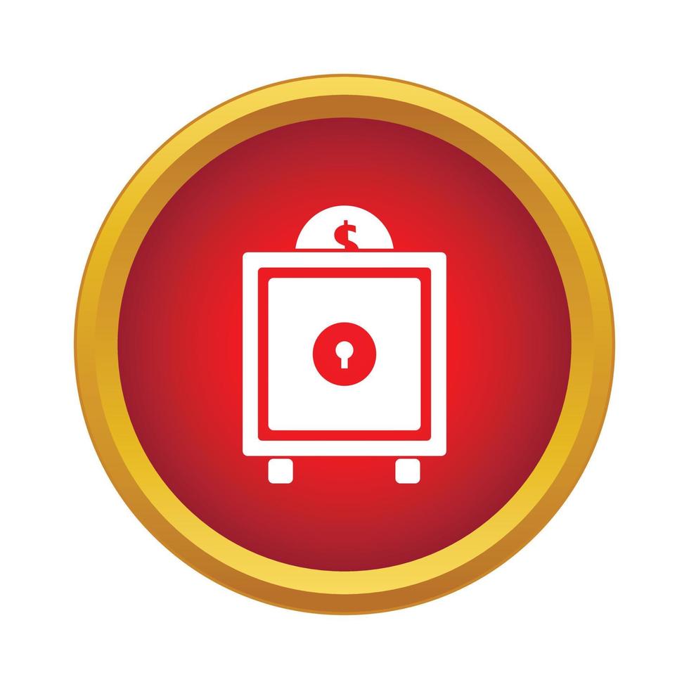 Safe icon, simple style vector