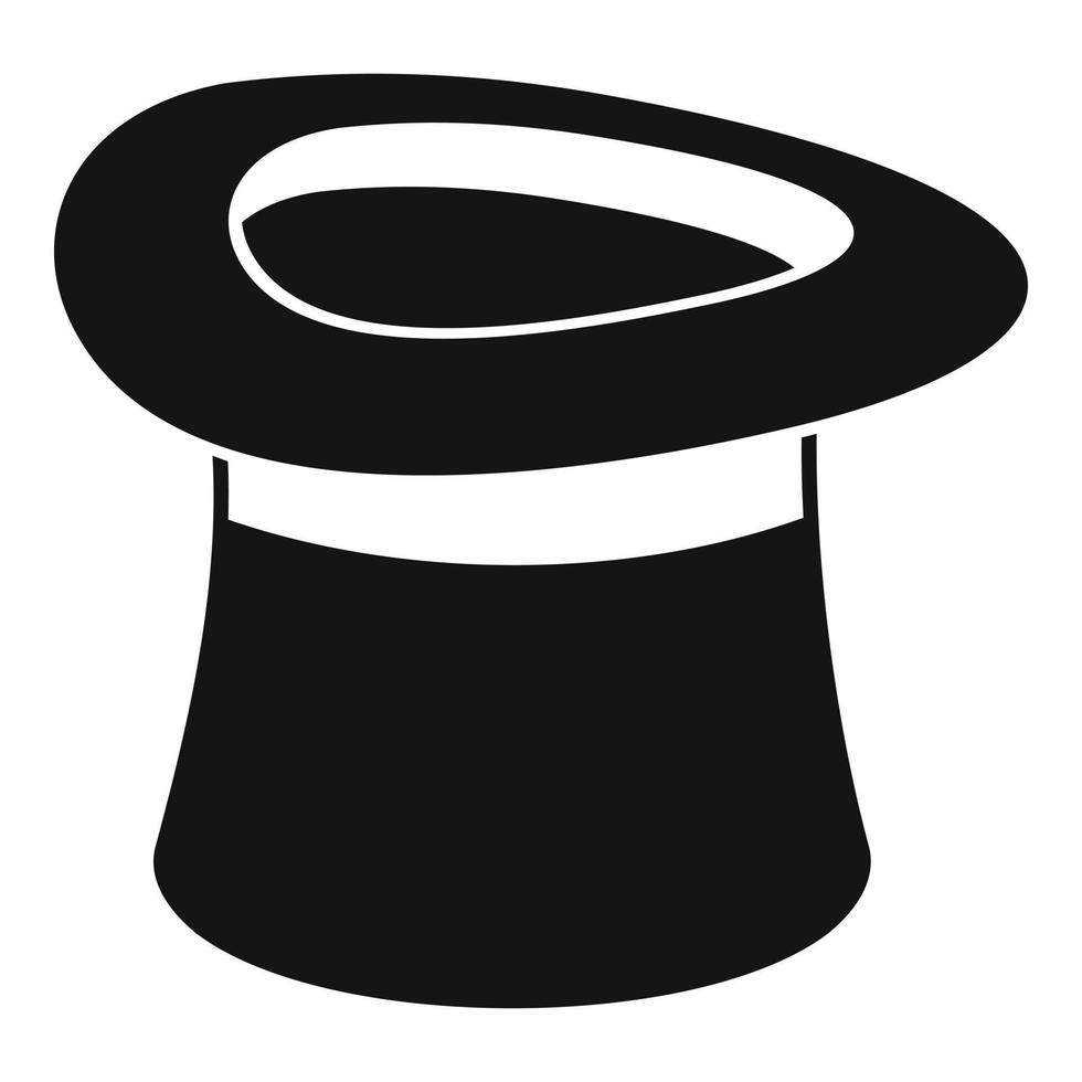 Inverted hat icon, simple style. vector