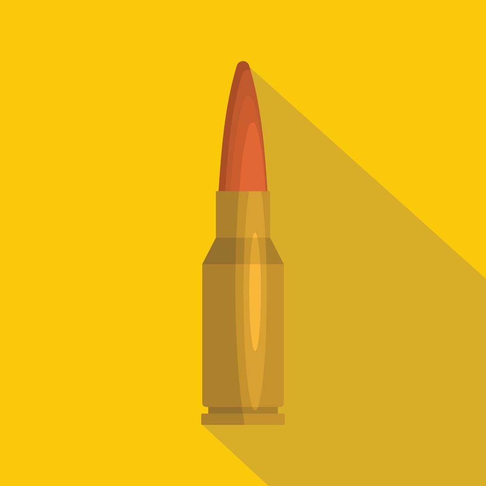 Big cartridge icon, flat style vector