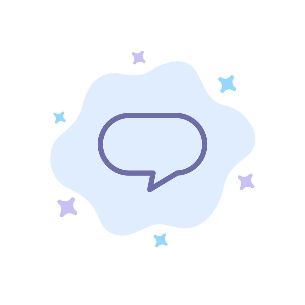 twitter chat chat icono azul sobre fondo de nube abstracta vector