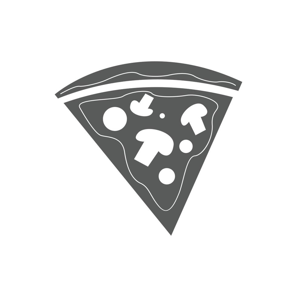 Pizza icon vector simple