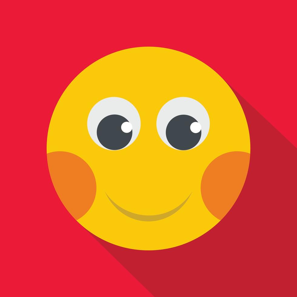 Smile icon vector flat