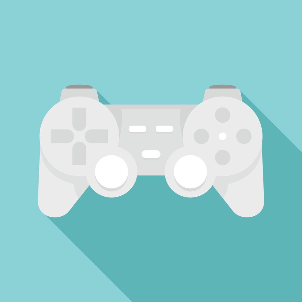 Toy gamepad icon, flat style vector