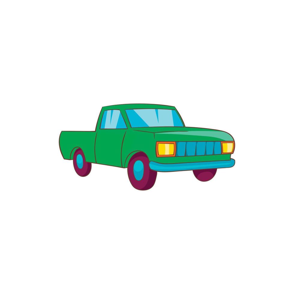 Pickup icon, cartoon style vector