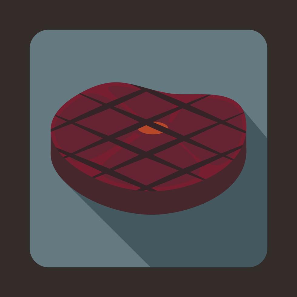 Steak Icon, Flat style vector