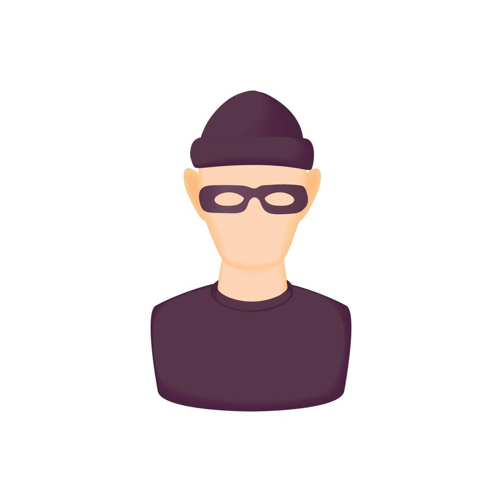 Bandit icon, cartoon style vector