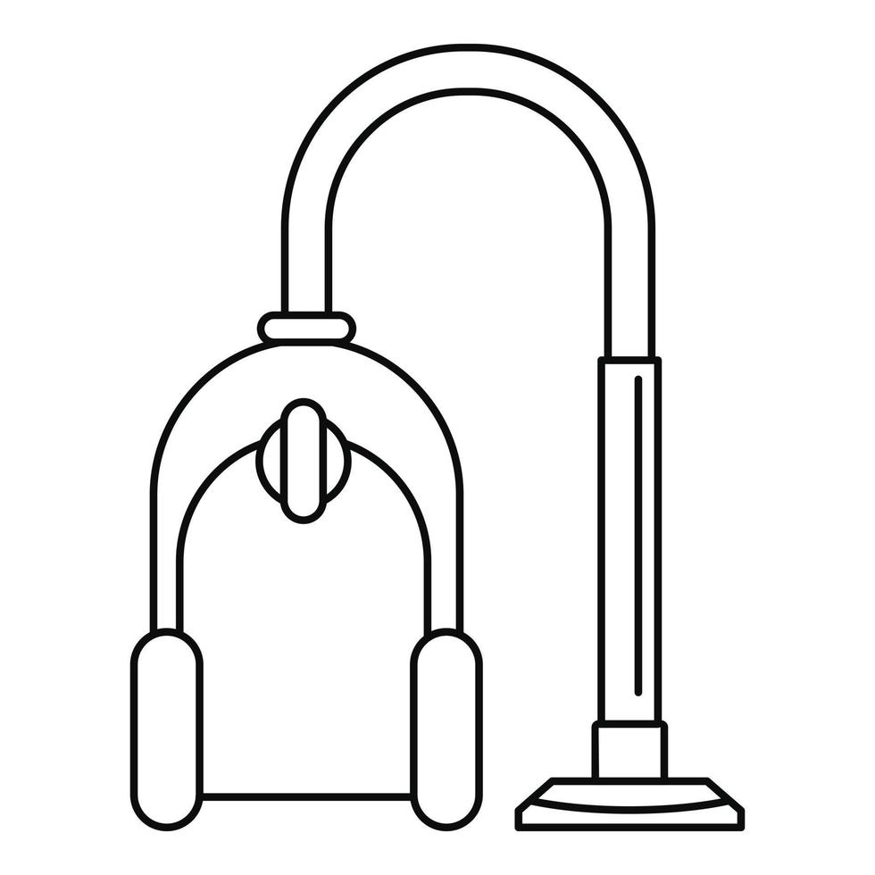 Vacuum cleaner icon, outline style vector