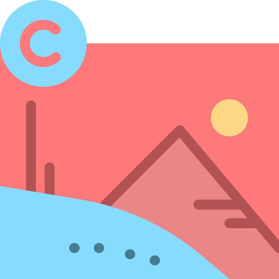 Artwork Business Copyright Copyrighted  Flat Color Icon Vector icon banner Template