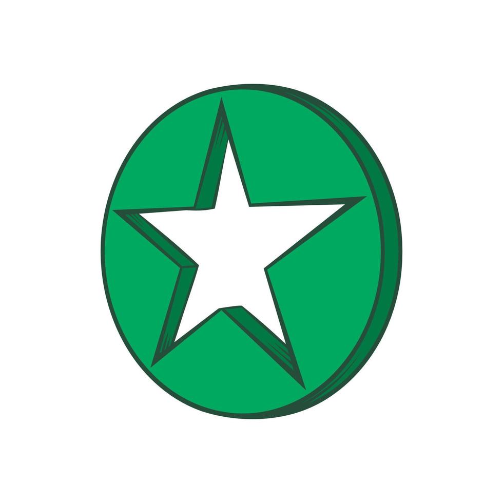 icono de estrella, estilo dibujado a mano vector