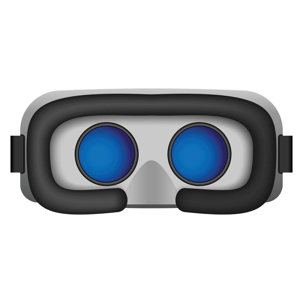 3d glasses mockup, realistic style vector